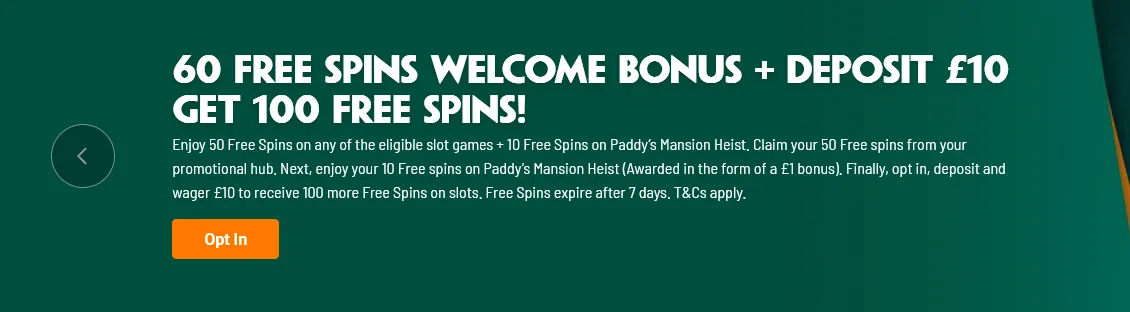 Paddy Power screenshot